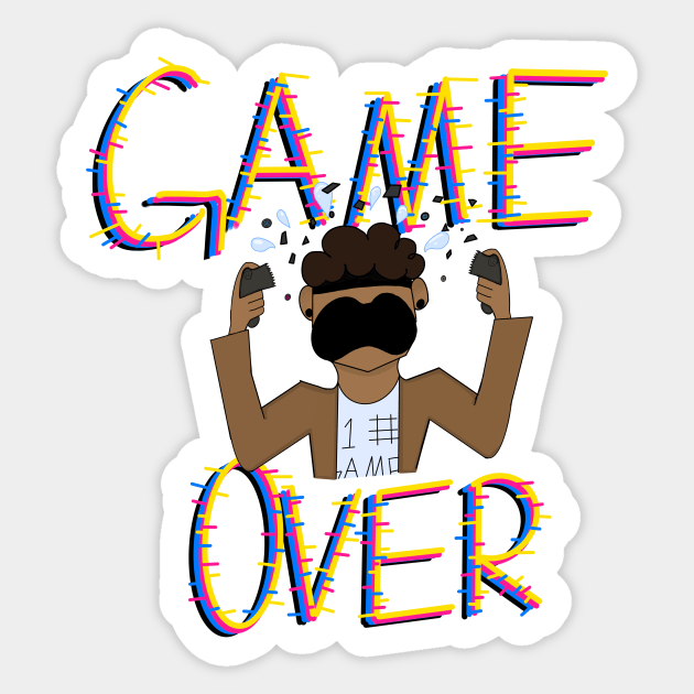 GameOver Sticker by BigeyeDhia